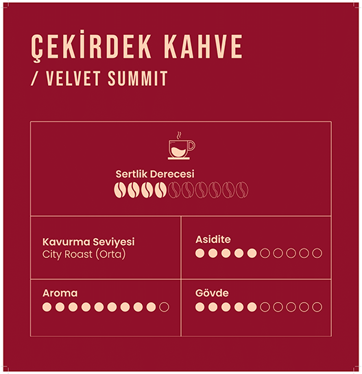 Velvet Summit Çekirdek Kahve Espresso Blend 1KG