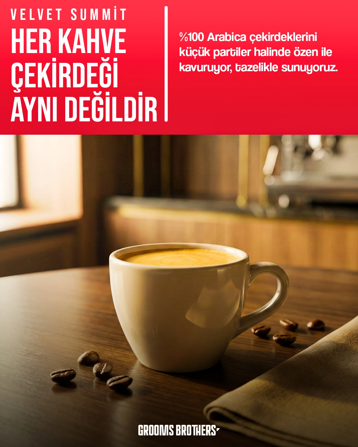 Velvet Summit Çekirdek Kahve Espresso Blend 1KG