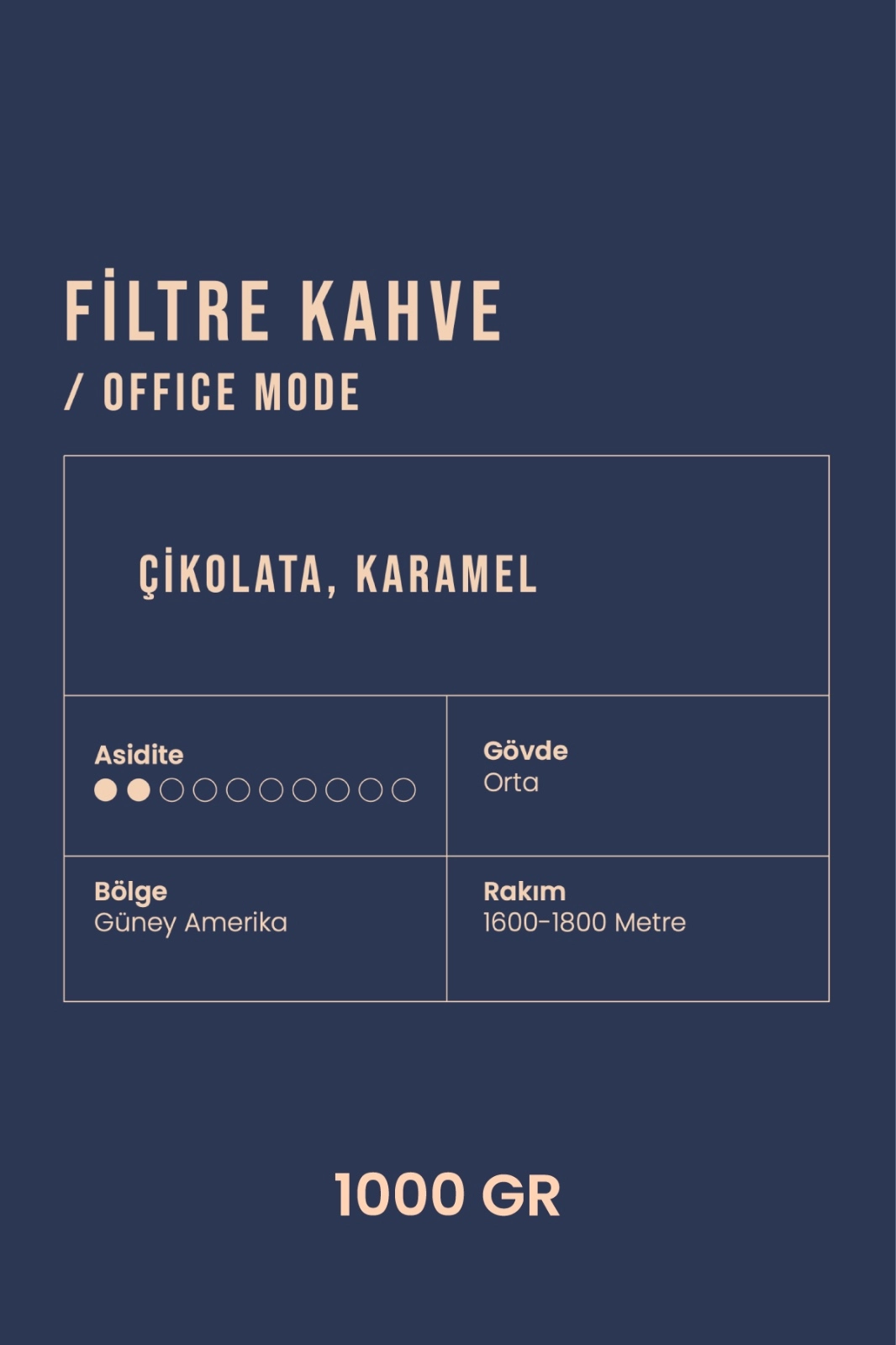 Filtre Kahve 1 KG / Office Mode
