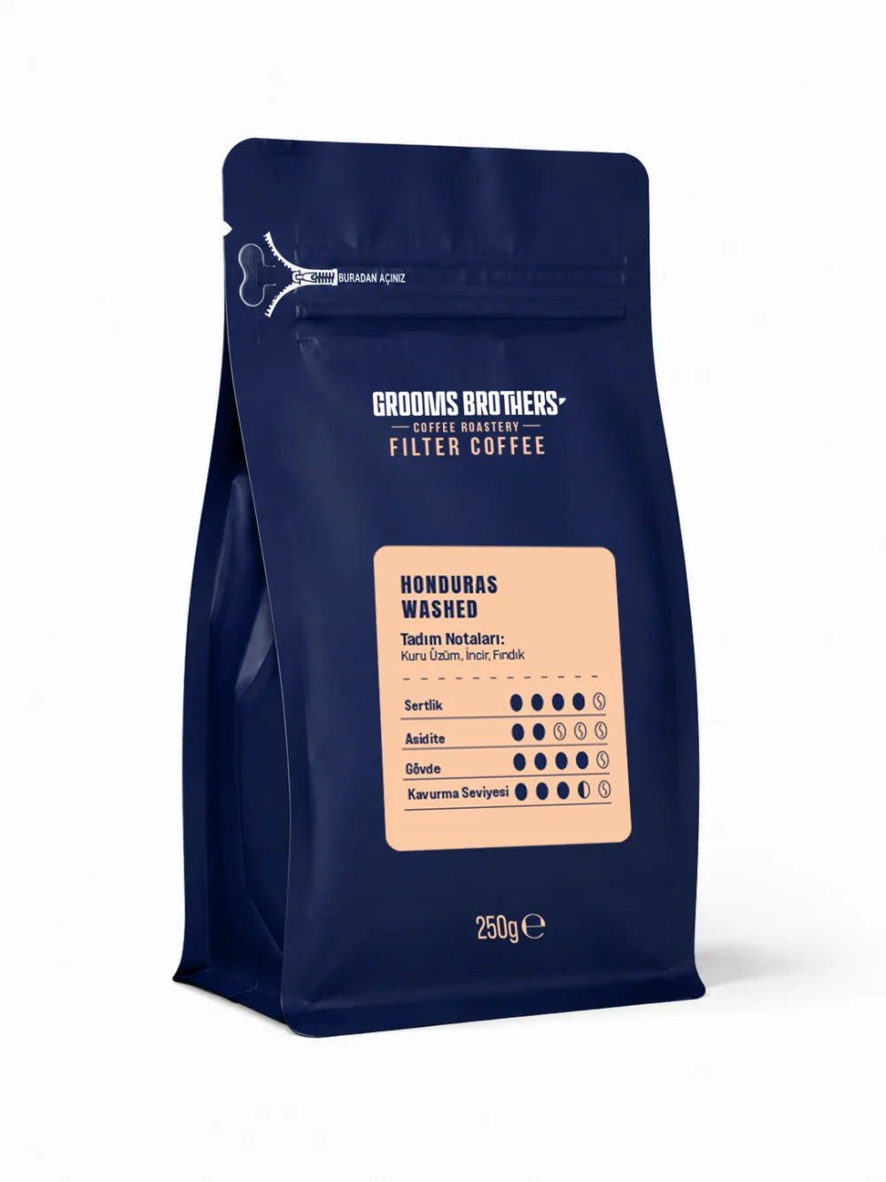 Honduras Washed Nitelikli Filtre Kahve 250 GR
