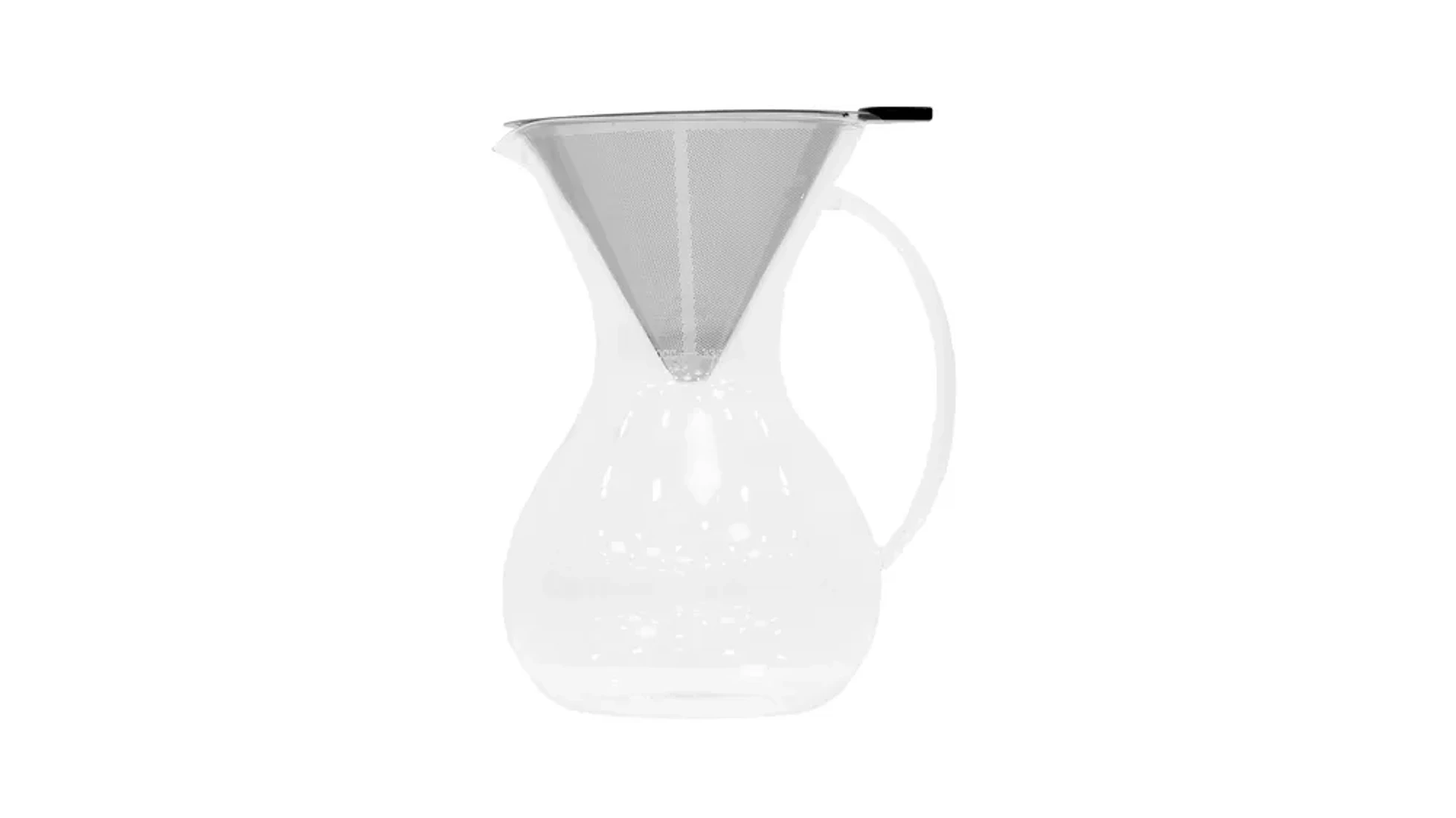 Metal Filtreli Cam Kahve Demleyici 1000 ML